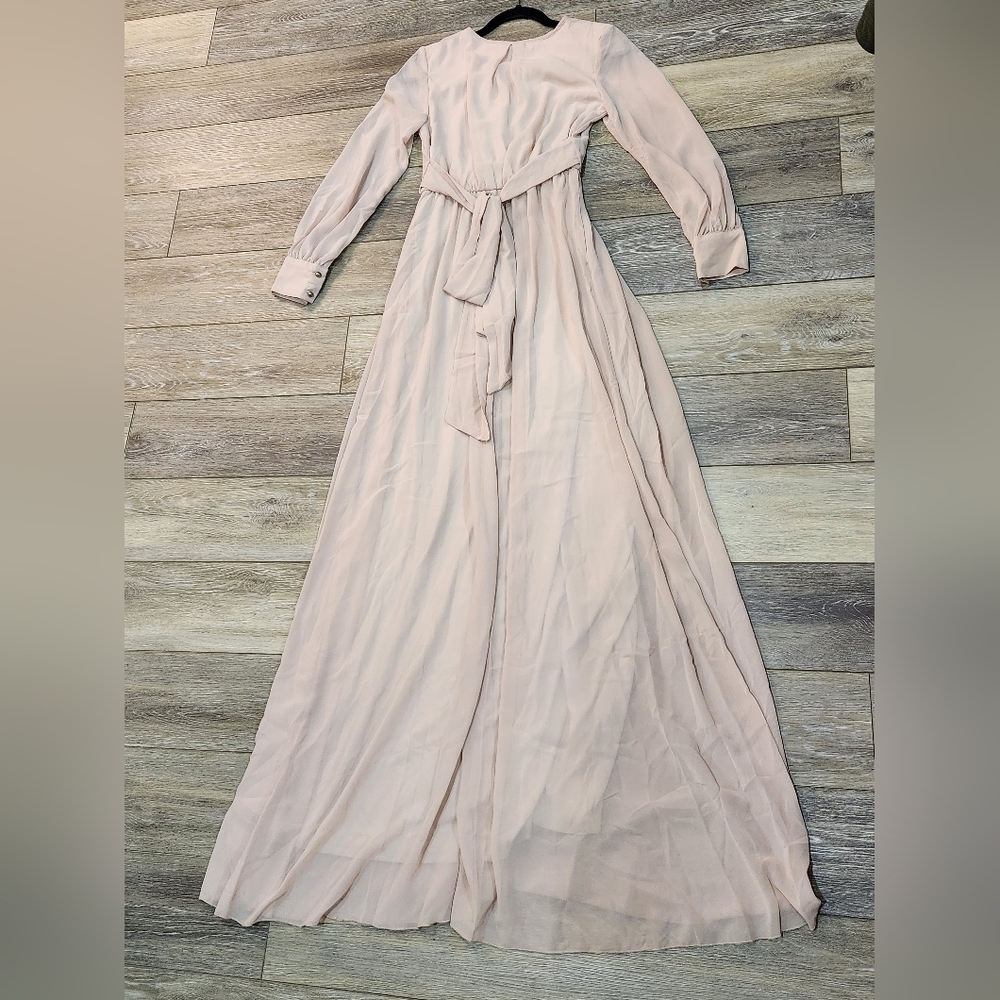 Baltic Born Elegant Pale Pink Maxi Dress Size Xsmall - Picture 5 of 9